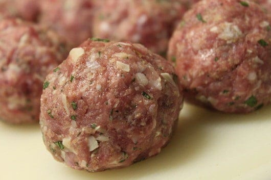 Lamb Meatballs with Cumin, Mint, and Tomato Sauce 