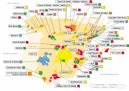 Spain Wine Map