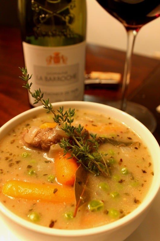 Domaine Barroche Chateauneuf de Pape Paired with Beef Stew with Belgian-Style Pale Ale.