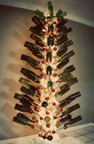 Wine Bottle Christmas Tree.