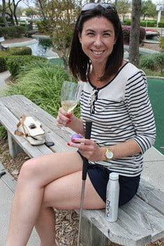 The Mrs. with the Flasq Chardonnay (2)