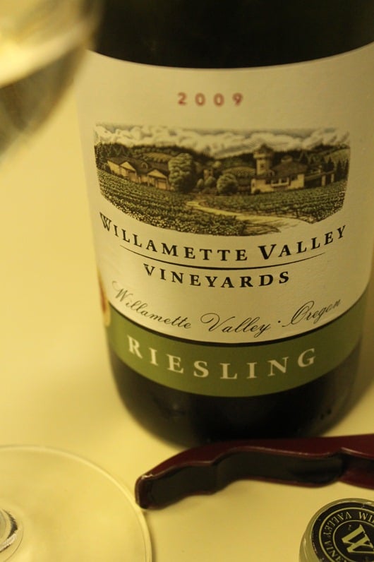 Willamette Valley Vineyards Riesling, Willamette Valley, Oregon, 2009