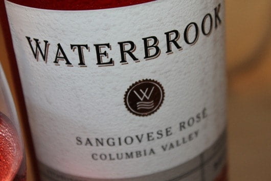 Waterbrook Sangiovese Rose, Columbia Valley, Washington State.