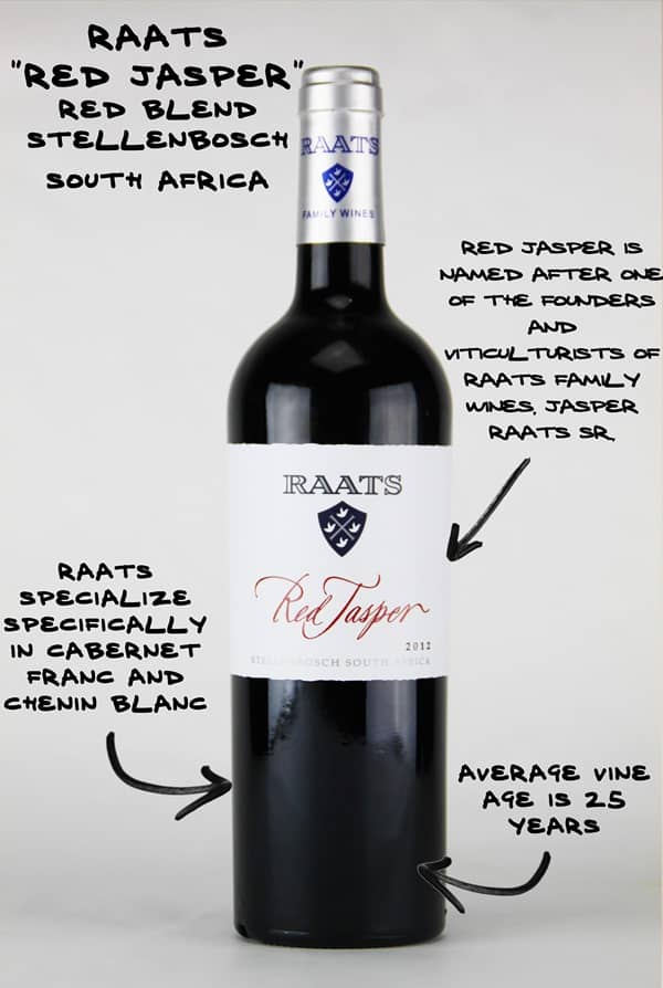 Raats Red Jasper Stellenbosch, South Africa